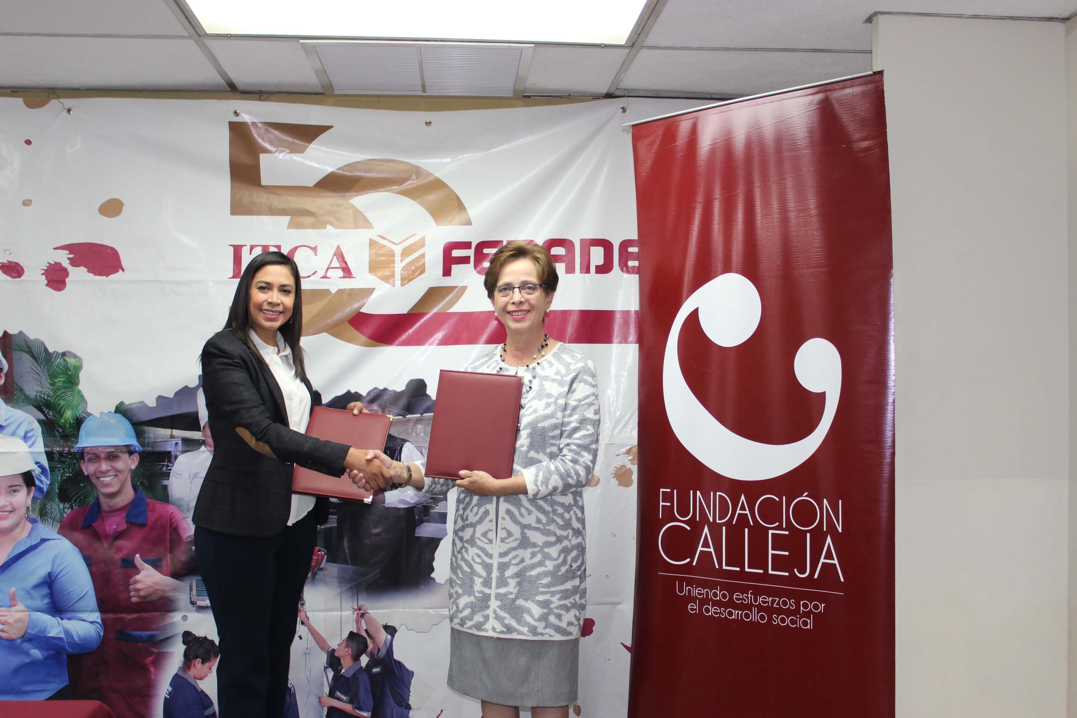 FUNDACIÓN CALLEJA E ITCA FIRMARON CONVENIO PARA BENEFICIAR A HIJOS DE EMPLEADOS DE SÚPER SELECTOS