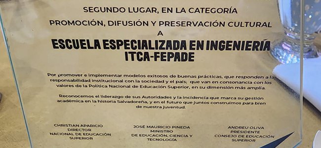 GANAMOS 2DO LUGAR EN PREMIOS EXCELENCIA EDUCACIÓoN SUPERIOR 2023-1