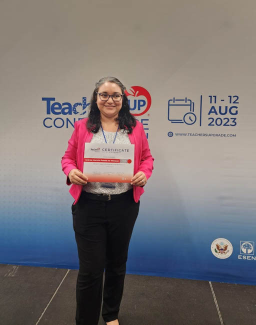 ¡FELICIDADES ANDREA DE MÁRQUEZ POR EL 3ER LUGAR COMO PROFESORA DEL AÑO!