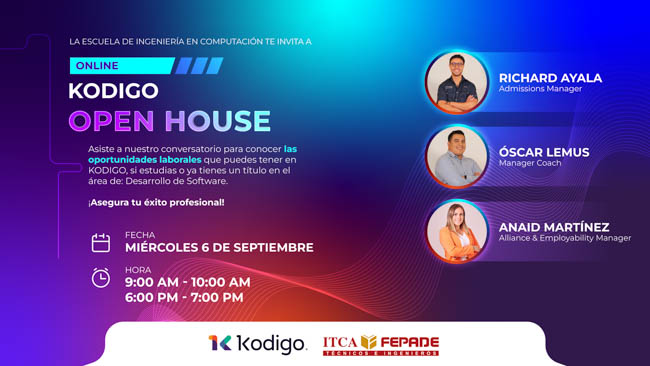 KODIGO DA A CONOCER OPORTUNIDADES LABORALES A FUTUROS TÉCNICOS EN DESARROLLO DE SOFTWARE