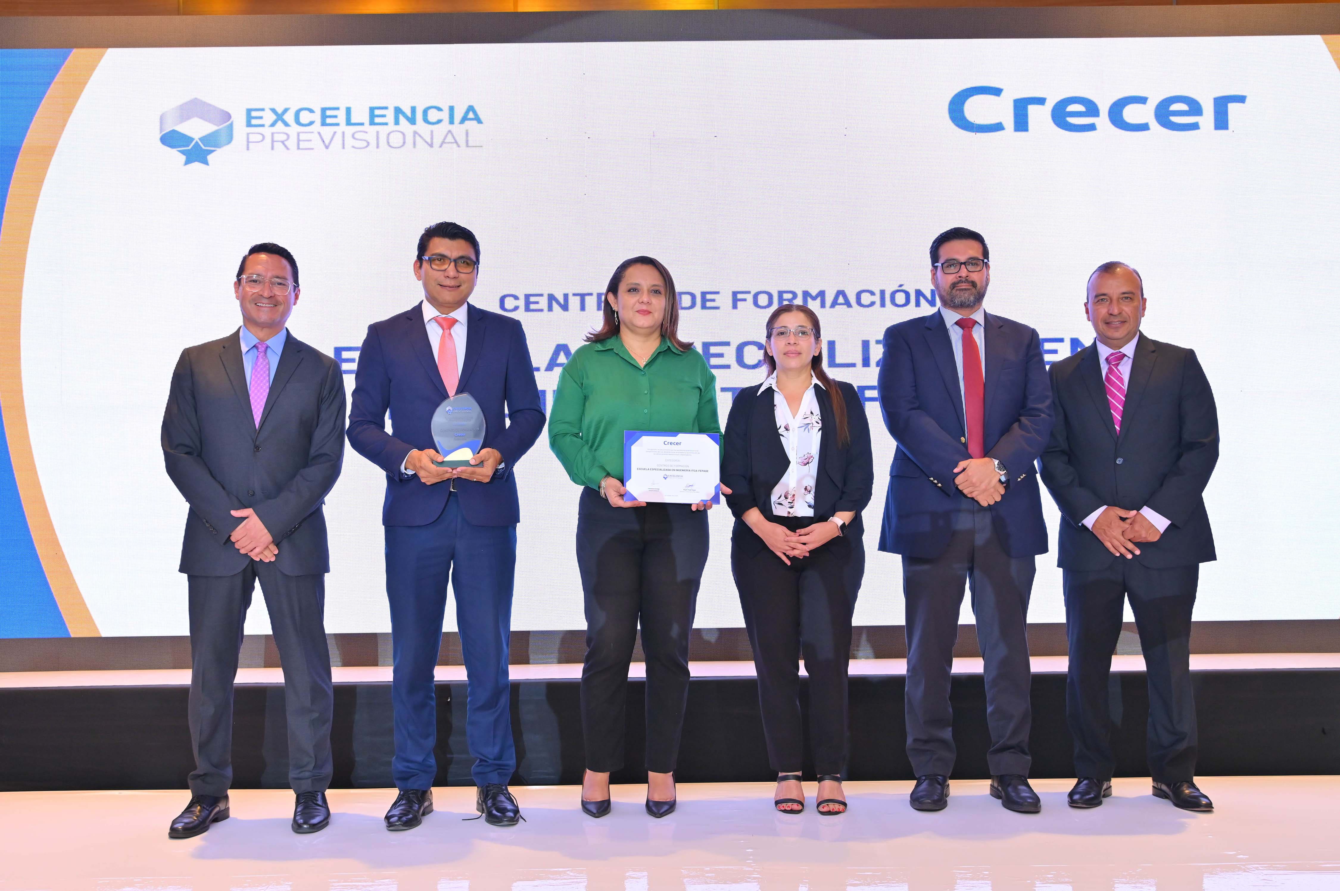 ITCA RECIBIÓ RECONOCIMIENTO POR EXCELENCIA PREVISIONAL