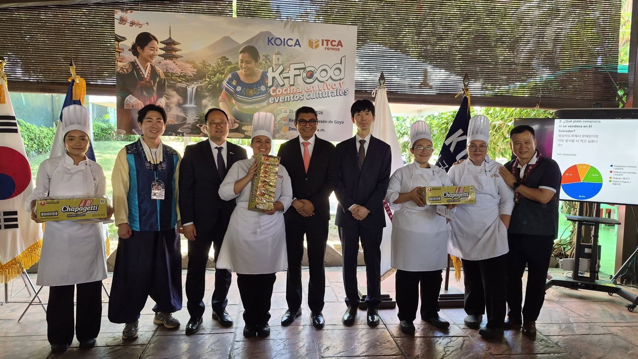SABORES DE COREA LLEGARON A ITCA-FEPADE CON EL K-FOOD LIVE KITCHEN